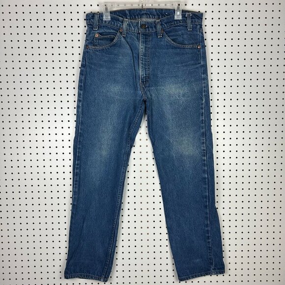 Levi's 20505 0217 Orange Tab Blue Jeans 34x30 Dark Wash Vtg‎ 90s USA Made Cowboy - Picture 5 of 6